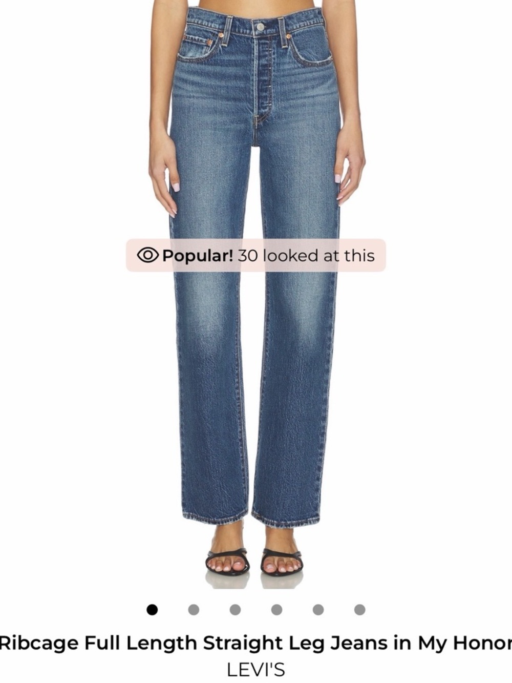 Levi's High-Rise Rib Cage Full Length - Like New